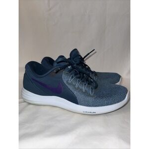 Nike Lunar Apparent Athletic Run Shoes 908998-400 Training Blue Womens Size‎ 11